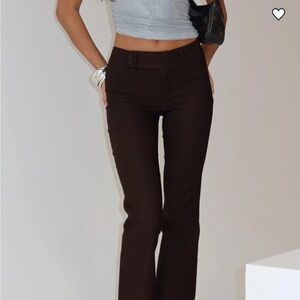 Kinkirk Flared Pants Chocolate Tall